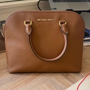 Michael Kors Tan Leather Satchel
